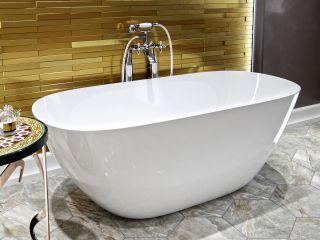 Ванна из искусственного камня AquaStone Бали 160x75см белый